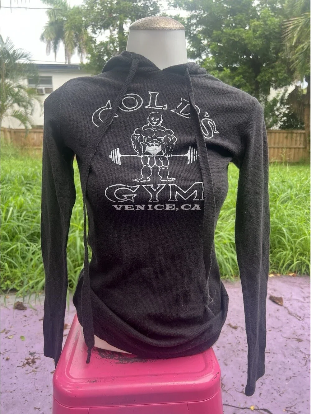 Golds Gym Venice California Women's Knit Hooded Sweater